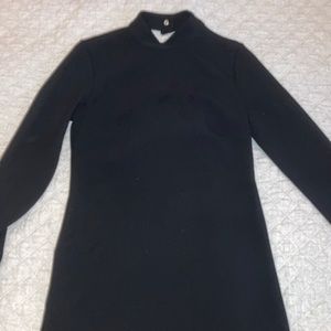 Mod mini dress, szS, black, backless, nwt